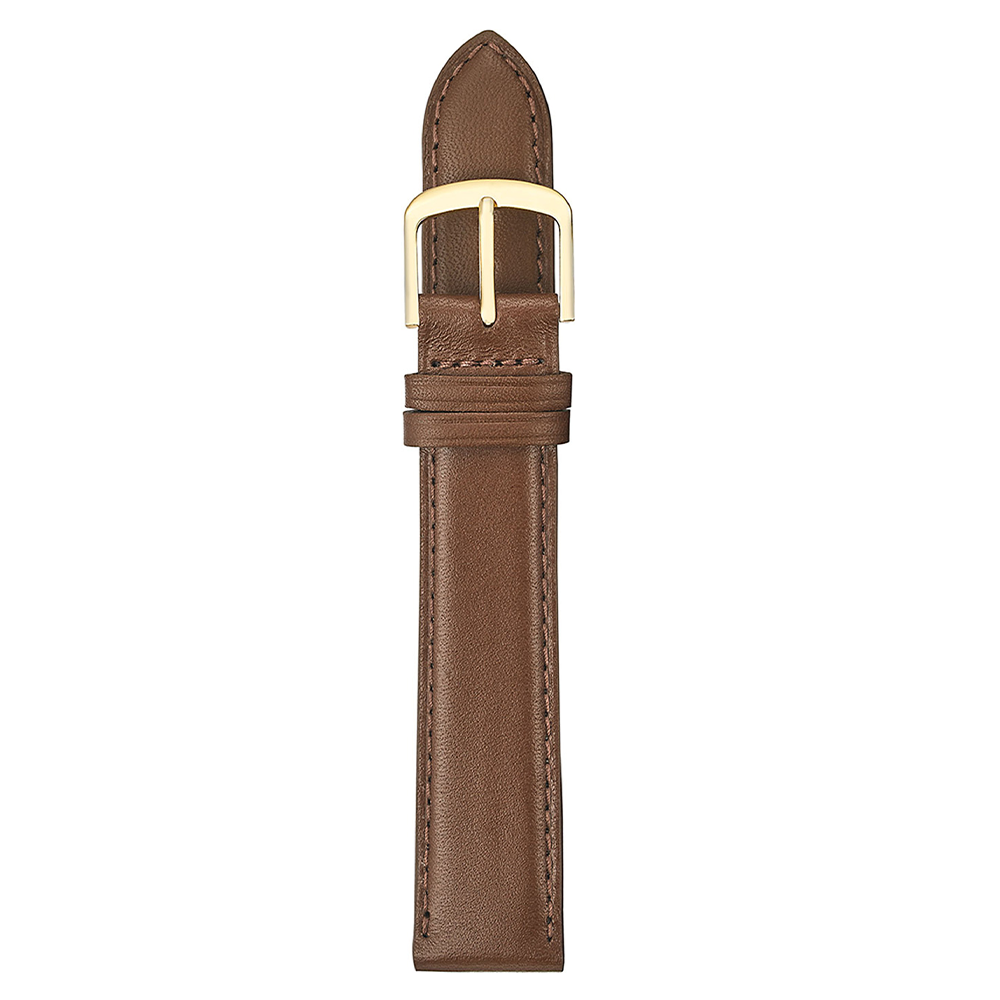 Padded & Stitched Leather Watch Strap