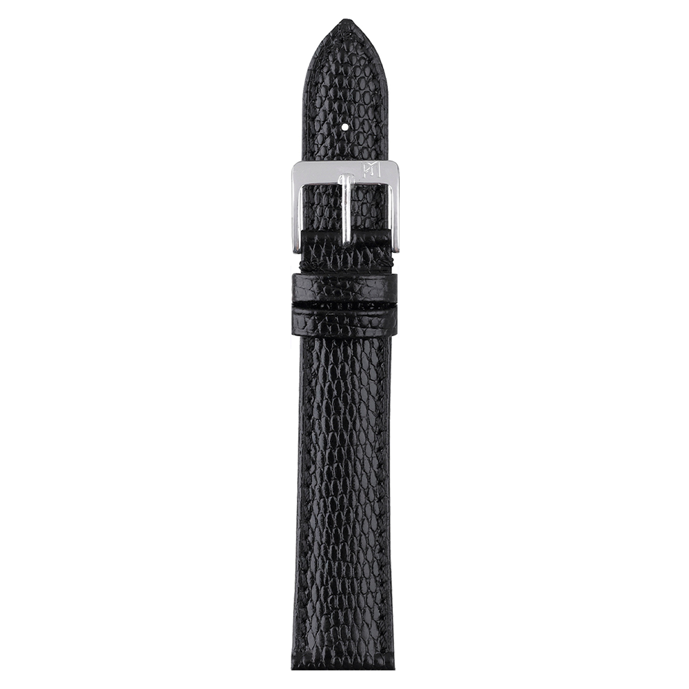 Lizard Embossed Leather Watch Strap